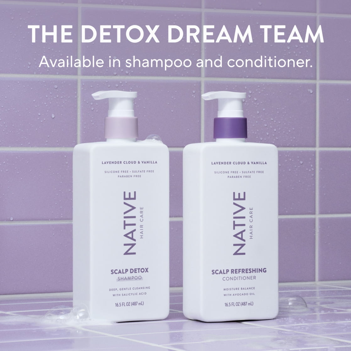 Lavender Detox Cloud and Vanilla Shampoo 16.5 fl oz