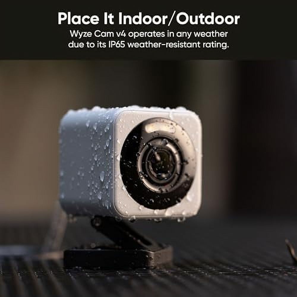 Cam v4 2K HD Wi-Fi Smart Home Security Camera Indoor/Outdoor Pet/Baby Monitor Motion Activated