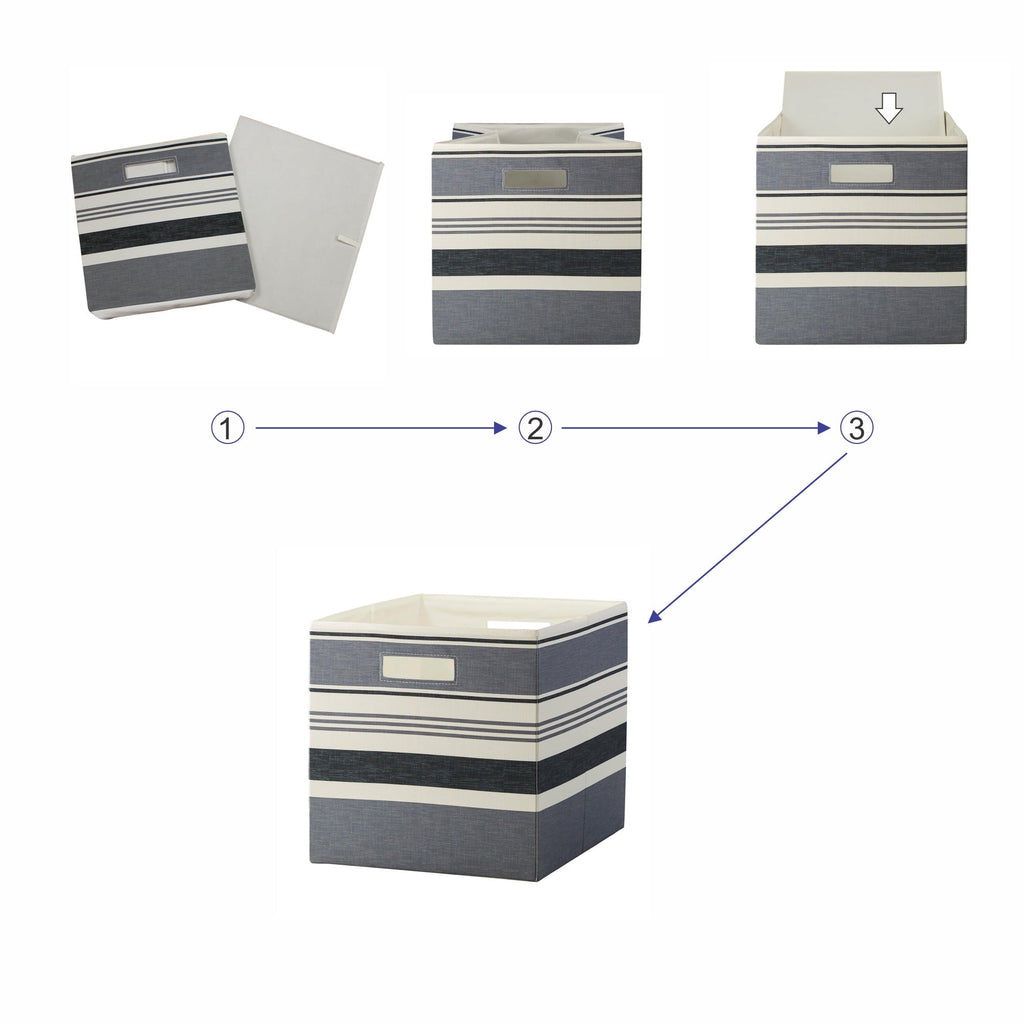 Better Homes & Gardens Collapsible Fabric Cube Storage Bin, Vanilla