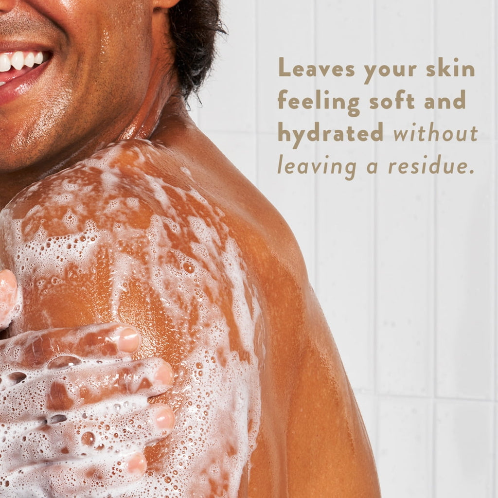Body Wash, Sulfate Free, Sandalwood & Shea Butter, for Women and Men, 18 fl oz