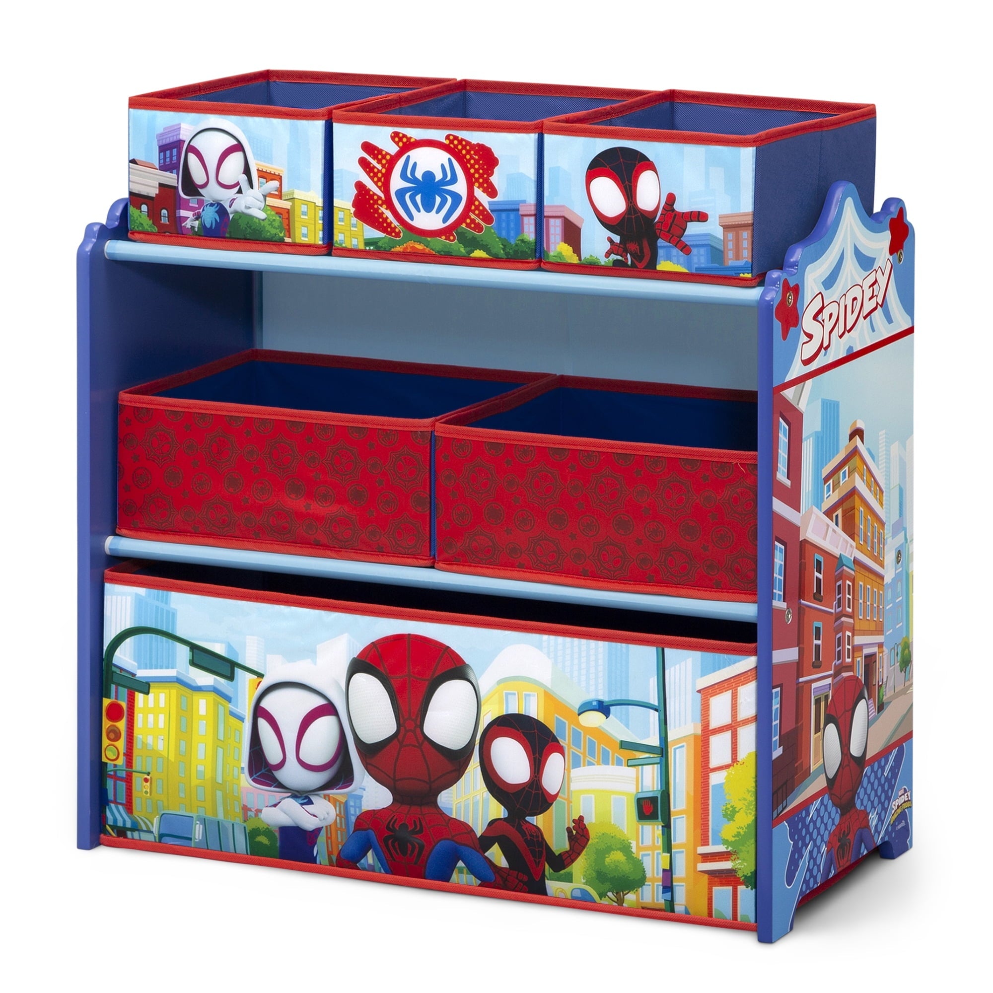 Design and Store 6 Bin Toy Storage Organizer by