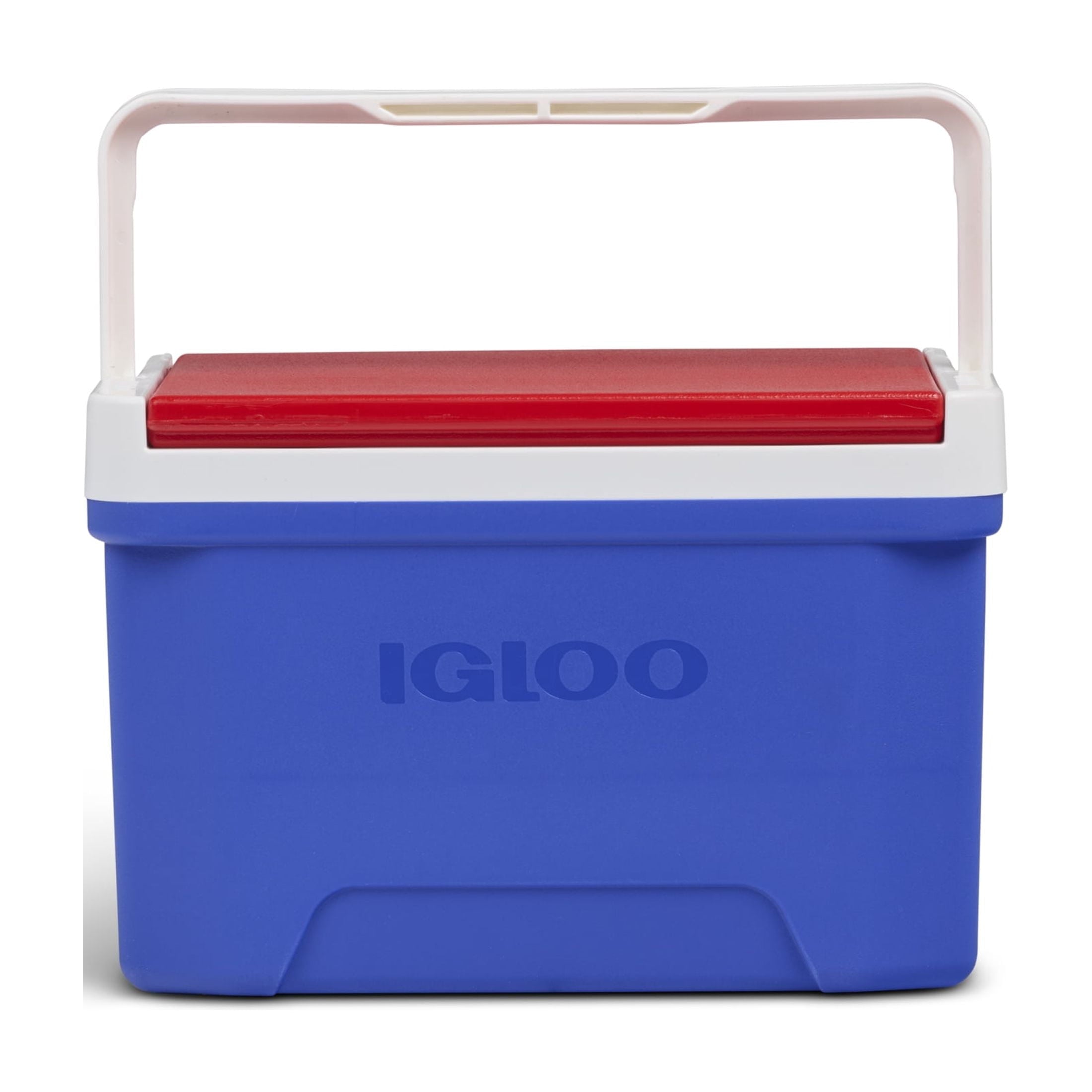 9 QT Laguna Ice Chest Cooler, Blue Red and White