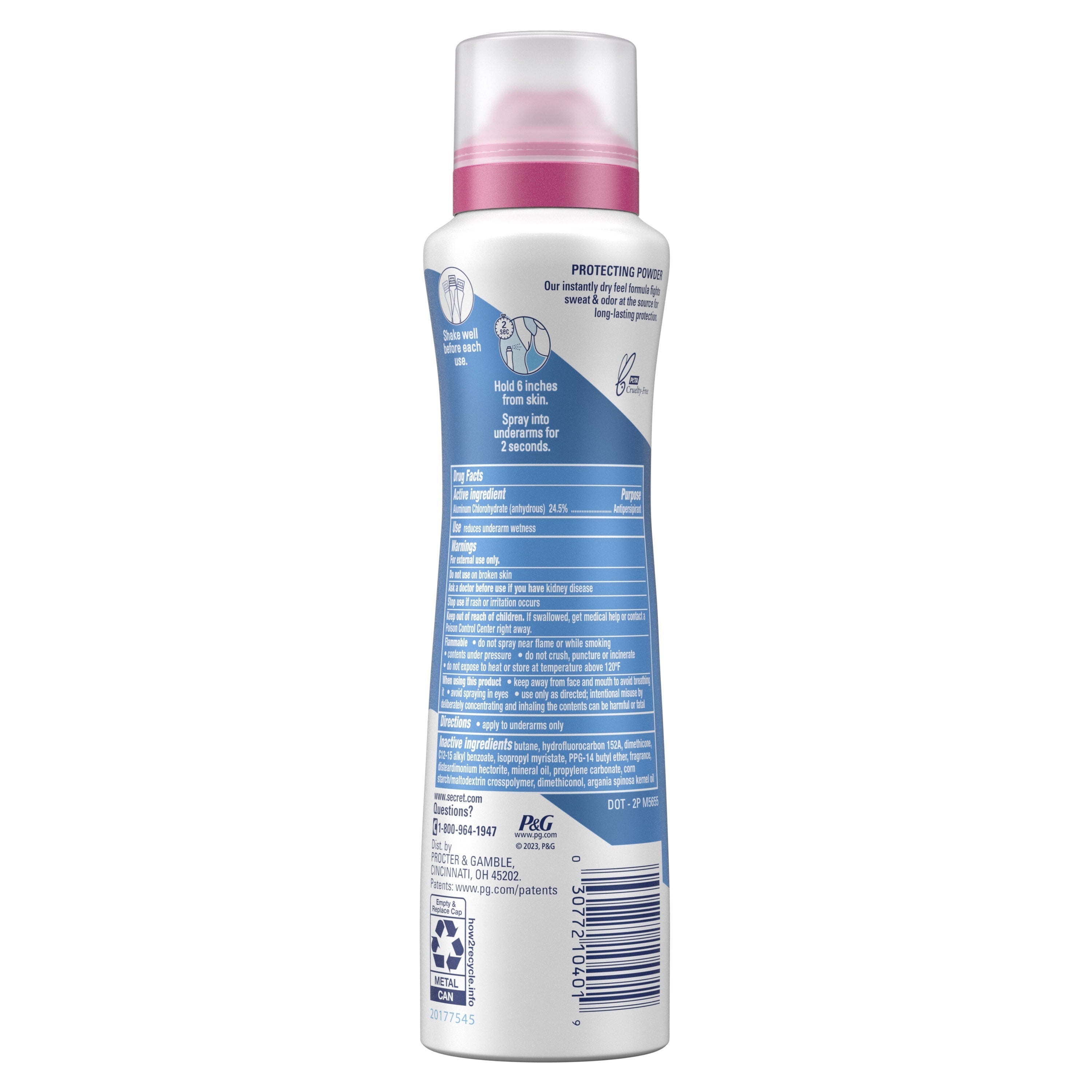 Dry Spray Antiperspirant Deodorant, Waterlily and Argan Oil, 4.1 oz