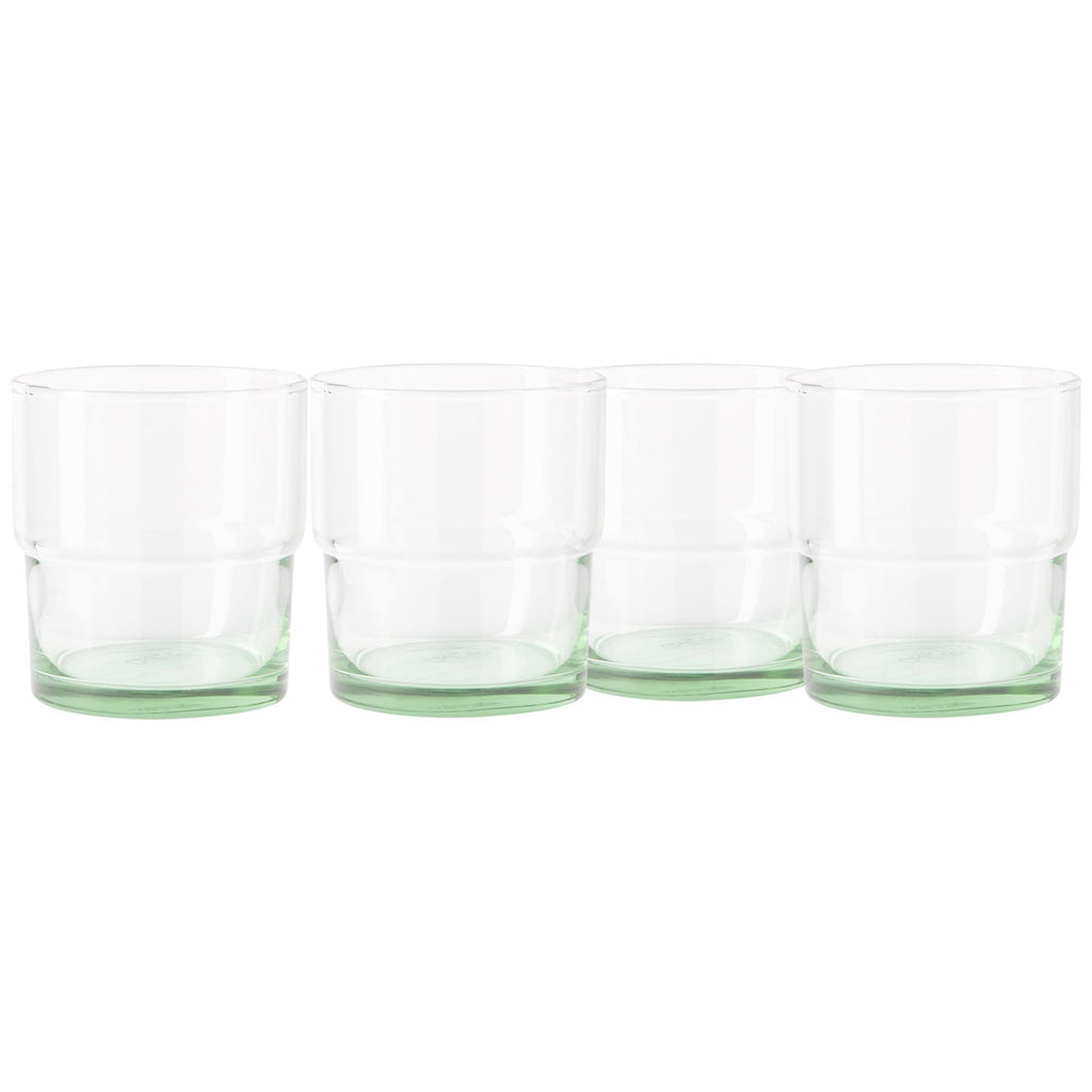 Better Homes & Gardens Recycled Green Glassware, Glass, 4 Pack, 10 oz