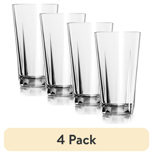 (4 pack) Luciana 16 oz Glass Tumbler