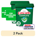 (2 pack) Cascade Complete Dishwasher Pods, Action Pacs Dishwasher Detergent, Dishwasher Tabs, Fresh, 78 Count