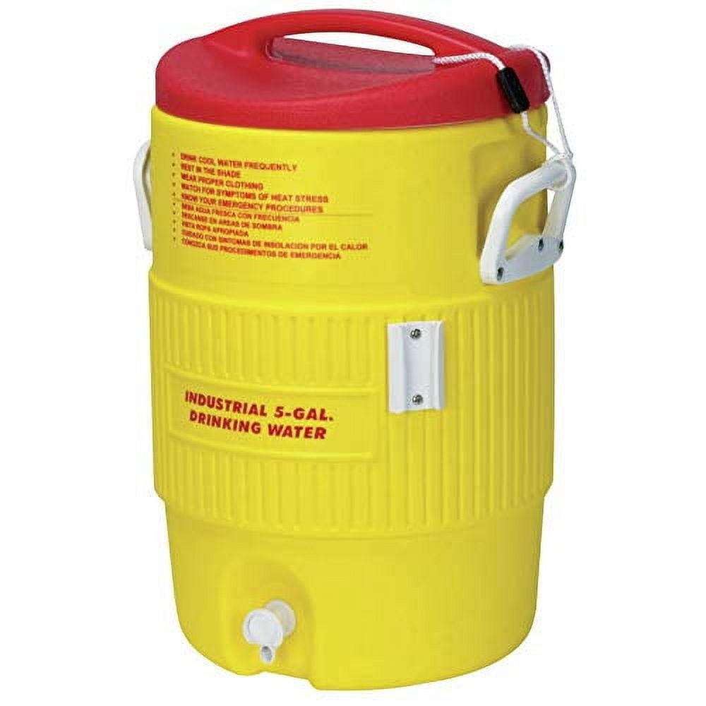 385-48153 Heat Stress Solution Water Coolers, 5 gal, Red/Yellow