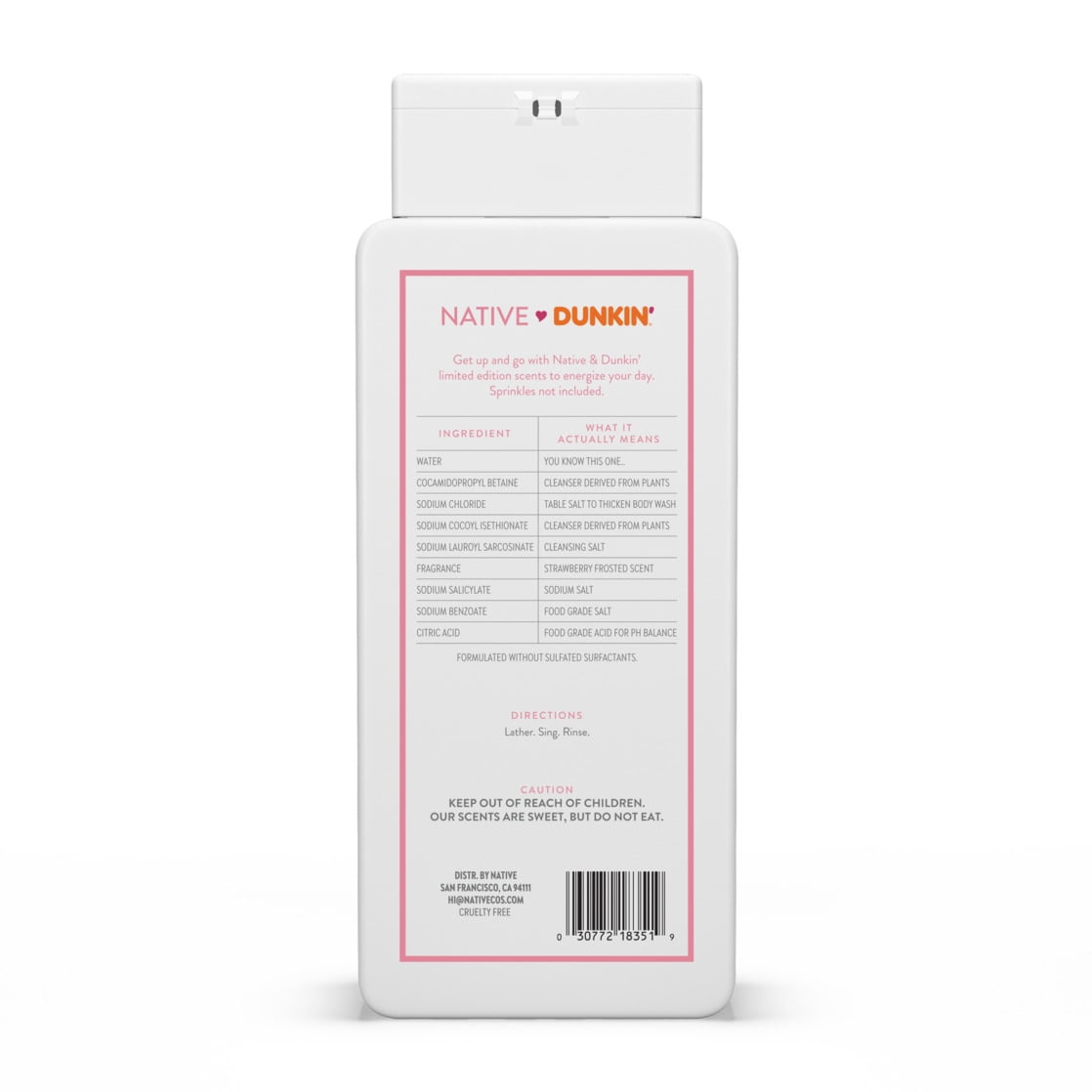 Body Wash, Sea Salt & Cedar, Sulfate Free, Naturally Derived Ingredients, 24hr Freshness, for Women & Men, 18 fl oz