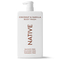 Body Wash, Coconut & Vanilla, Sulfate Free, Naturally Derived Ingredients, 24hr Freshness, for Women & Men, 36 fl oz