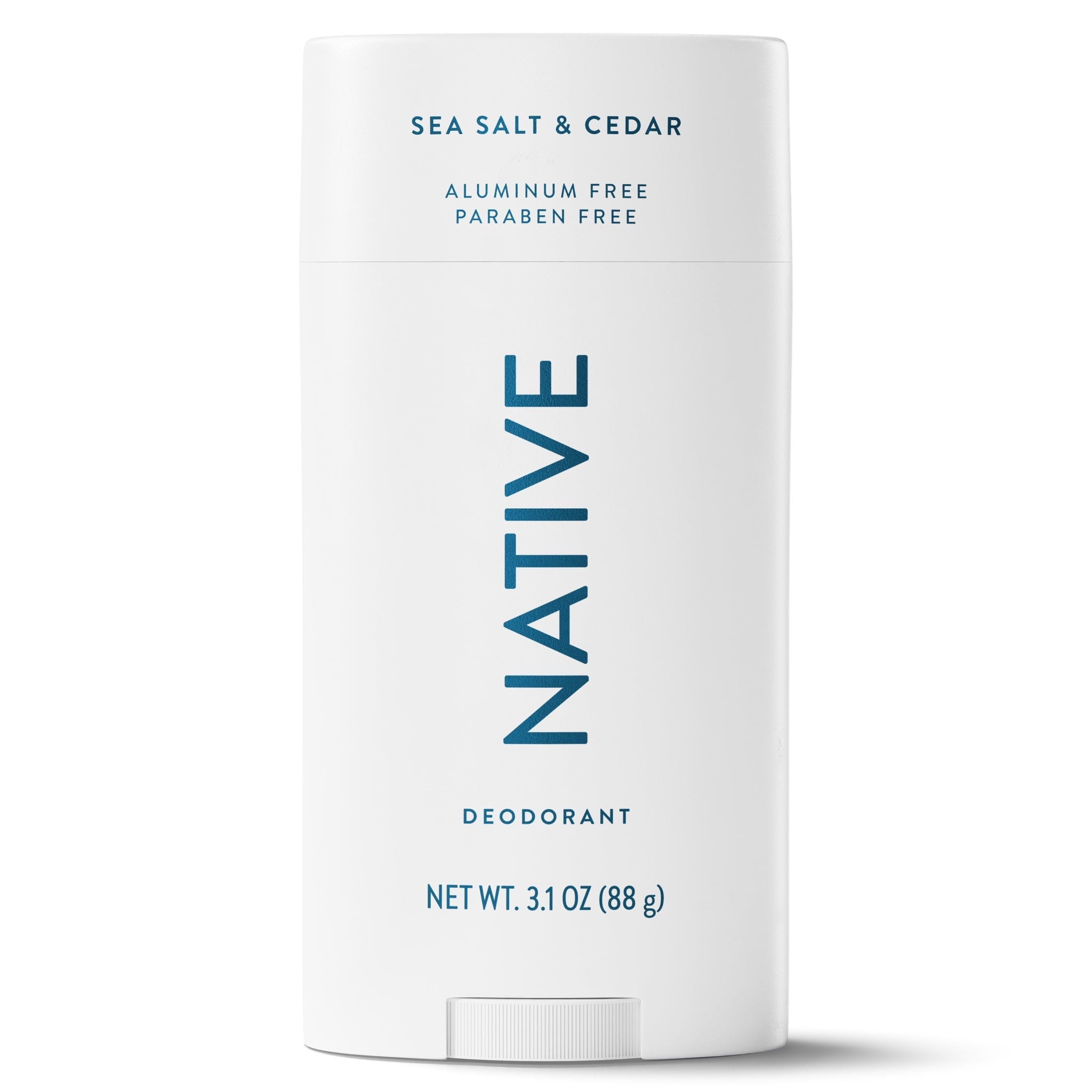 Aluminum Free Deodorant For Men, 72 Hour Solid Deodorant Stick, Sea Salt & Cedar, 3.1oz