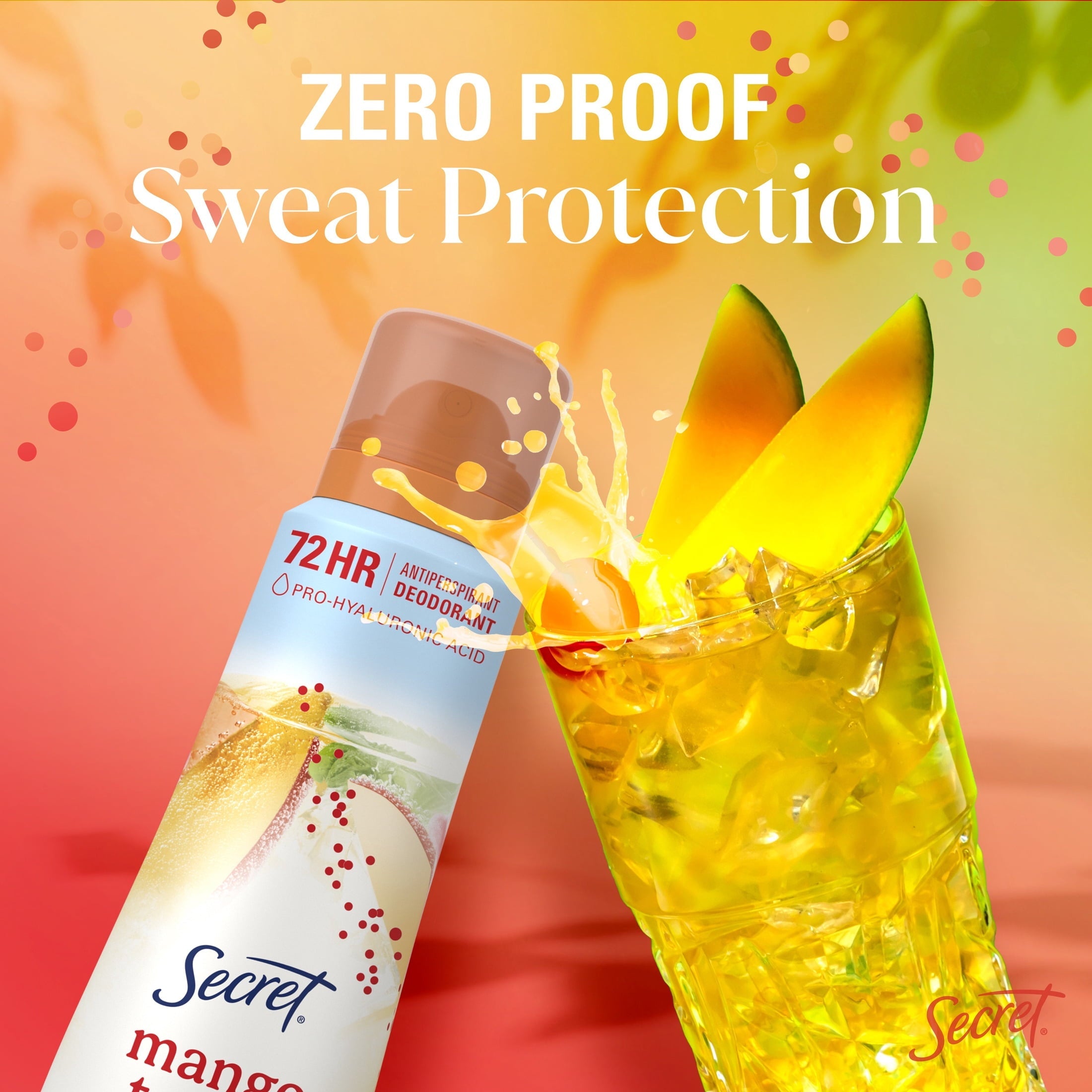 Dry Spray Antiperspirant Deodorant for Women, Mango Tango, 4.1 oz