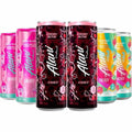 New Alani Energy Drinks Cherry Bomb, Sherbet Swirl, Pink Slush Variety Pack Sugar-Free, Low-Calorie, 200mg Caffeine, Energy Boost Drink 12 fl oz (Pack of 6) Repackaged By * PickAndGo*