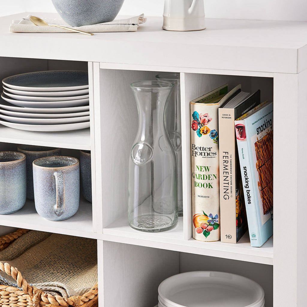 Better Homes & Gardens H Shelf Insert for Cube Organizers, Tobacco Oak