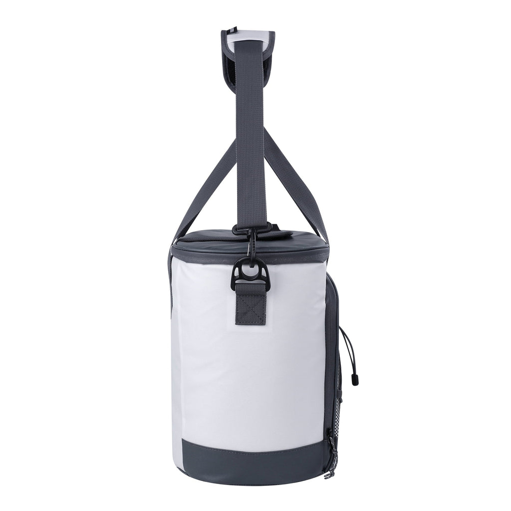 Marine 28 Can Capacity Soft-Sided Tote Cooler, White and Gray
