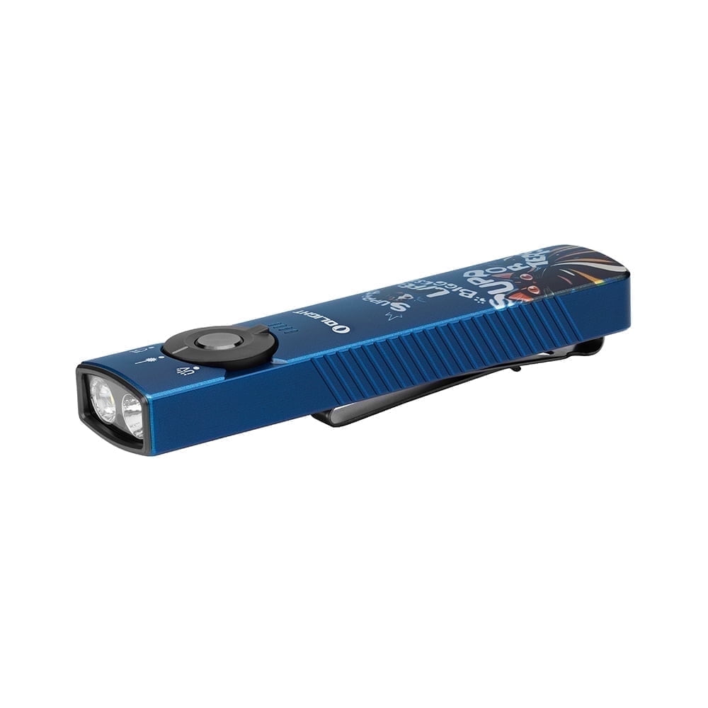 Arkfeld Pro Flat Rechargeable EDC Flashlight with 1300 Lumens LED Light UV and Laser(Red CW 5700K-6700K)