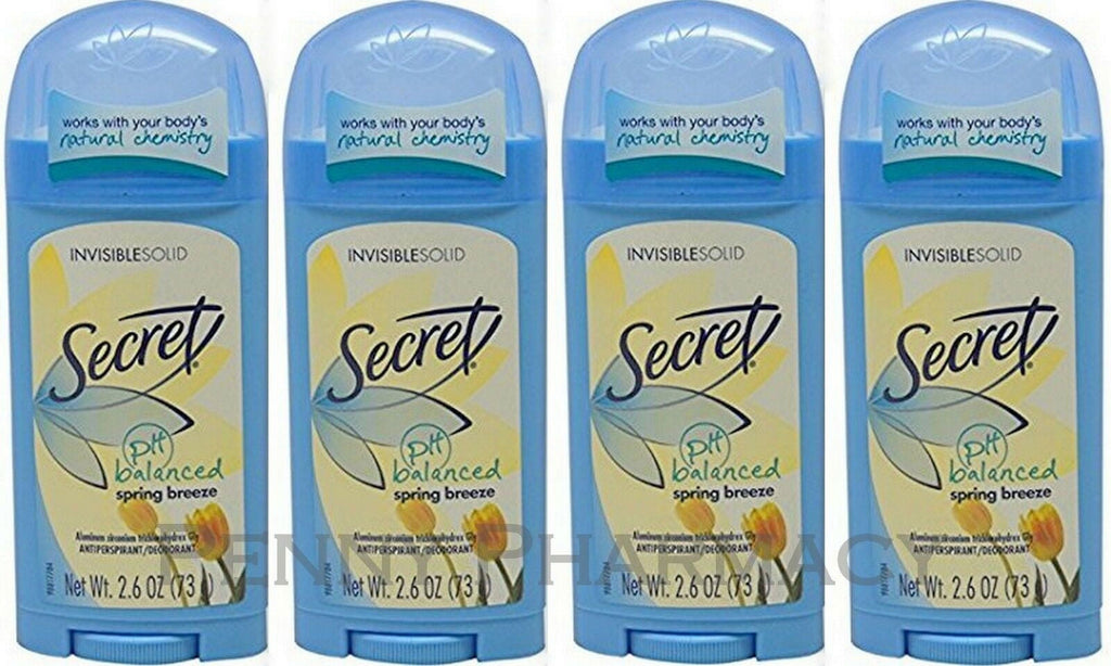 Anti-Perspirant Deodorant Invisible Solid Spring Breeze 2.60 oz (Pack of 4)