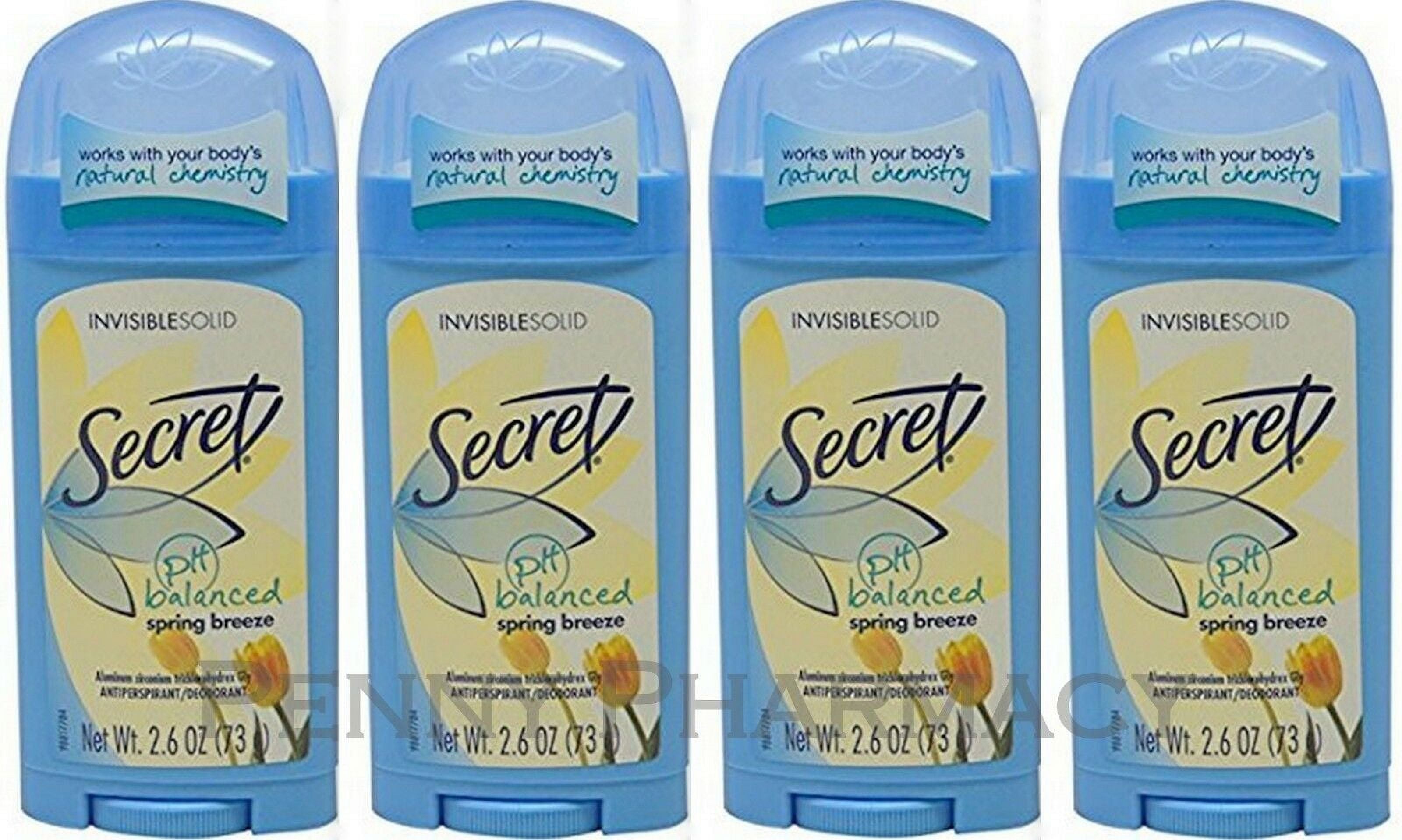 Anti-Perspirant Deodorant Invisible Solid Spring Breeze 2.60 oz (Pack of 4)