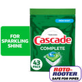 Complete Action Pacs, Dishwasher Detergent, Fresh, 43 Count