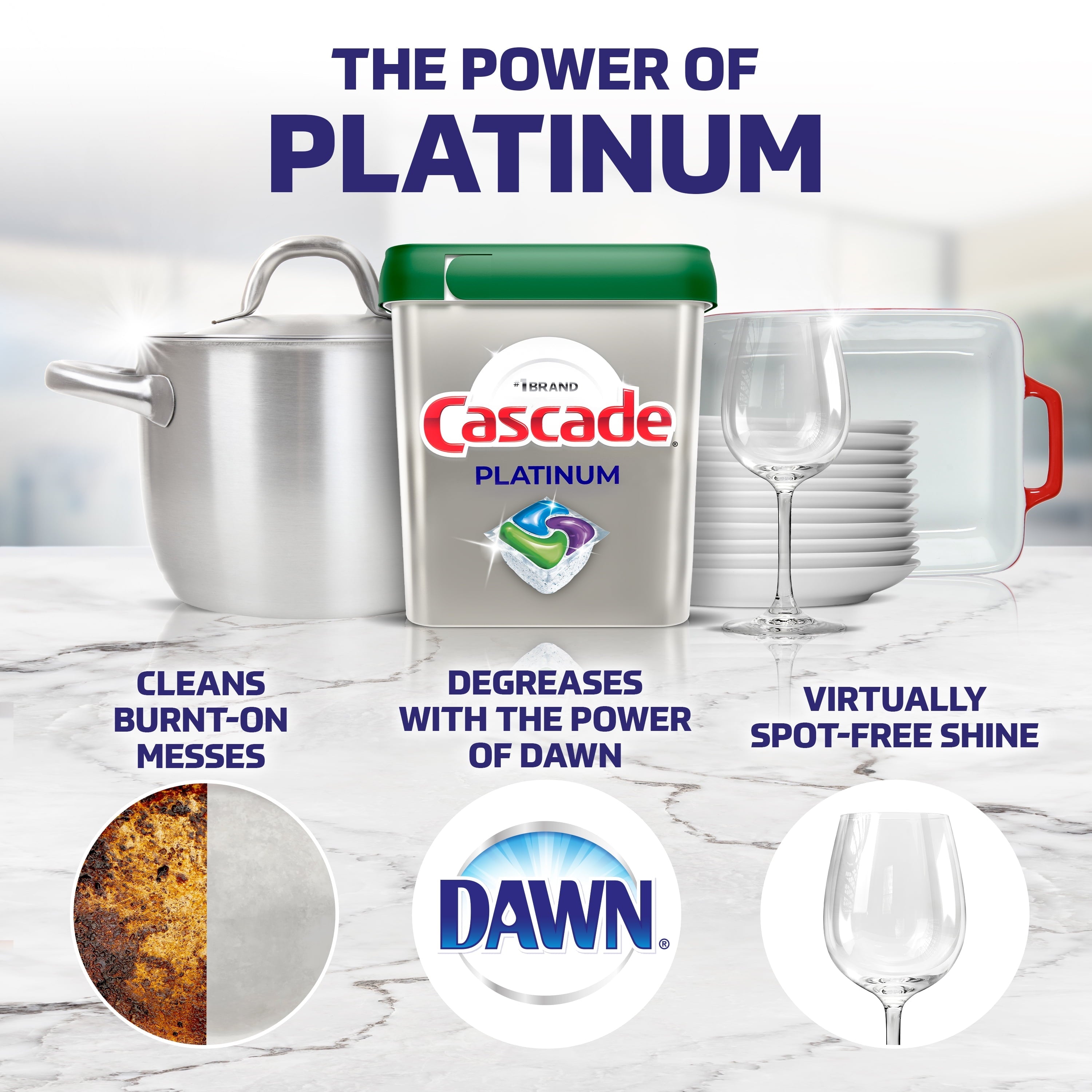 Auto Dishwashing Pouch with Liquid & Powder Fresh Scent