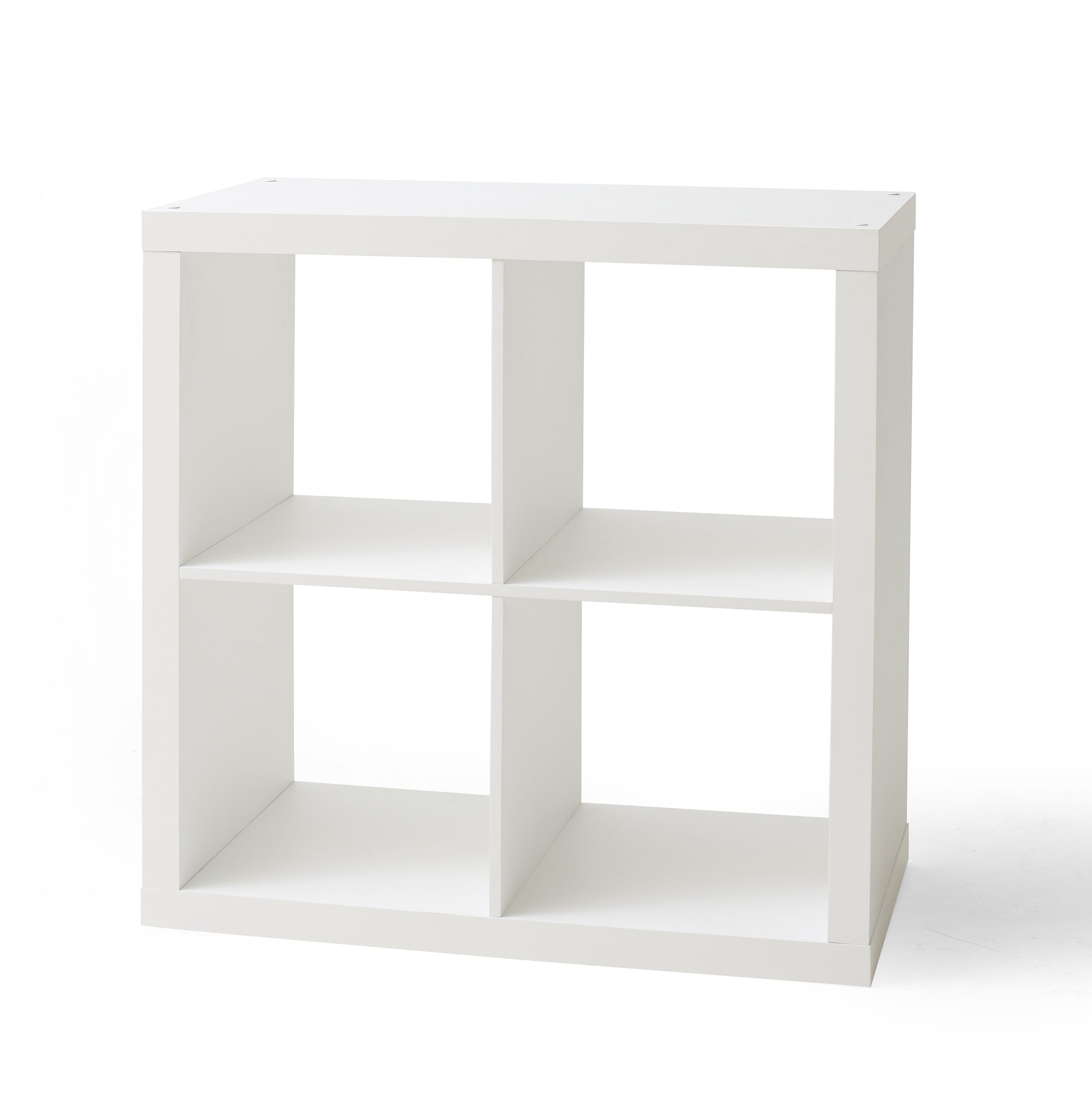 Better Homes & Gardens 4 Cube Storage Organizer, White Texture