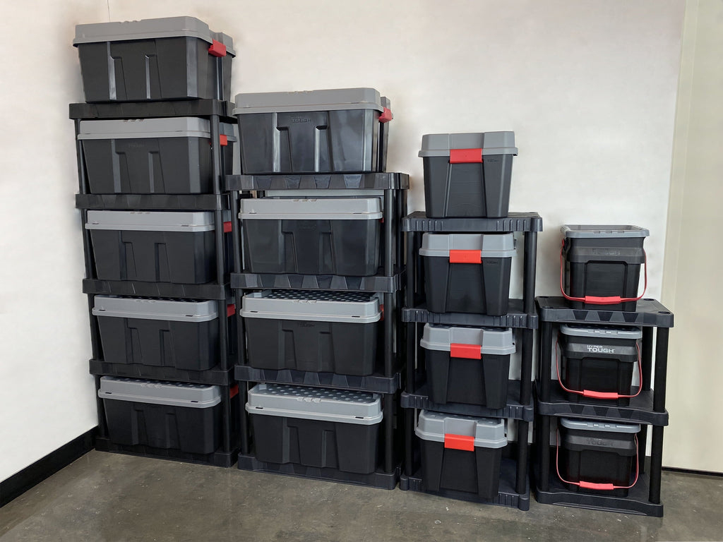 5 Gallon Heavy Duty Plastic Material Bucket Tote, Black, Adult