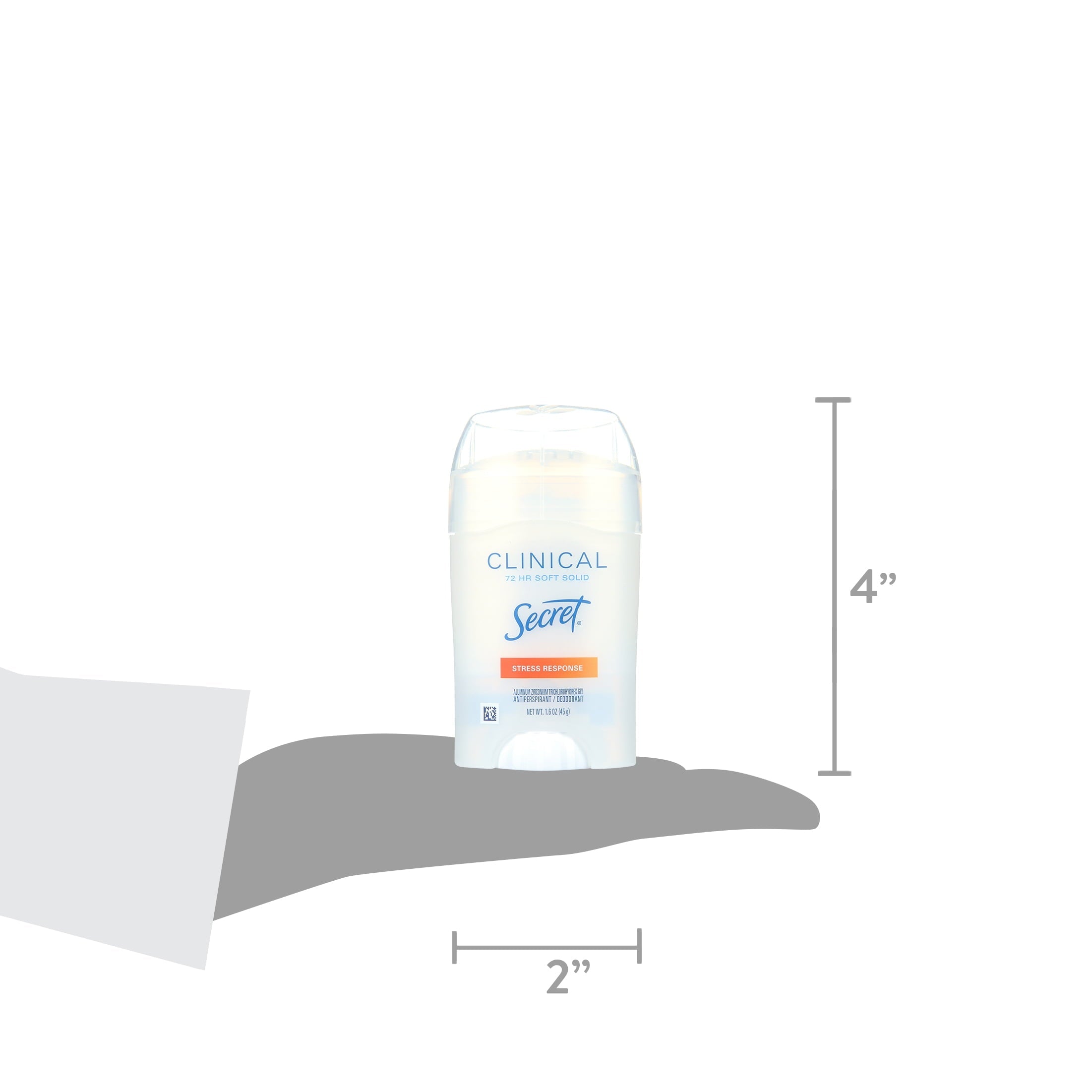 Clinical Strength Soft Solid Female Antiperspirant and Deodorant, Stress Response, 1.6 oz