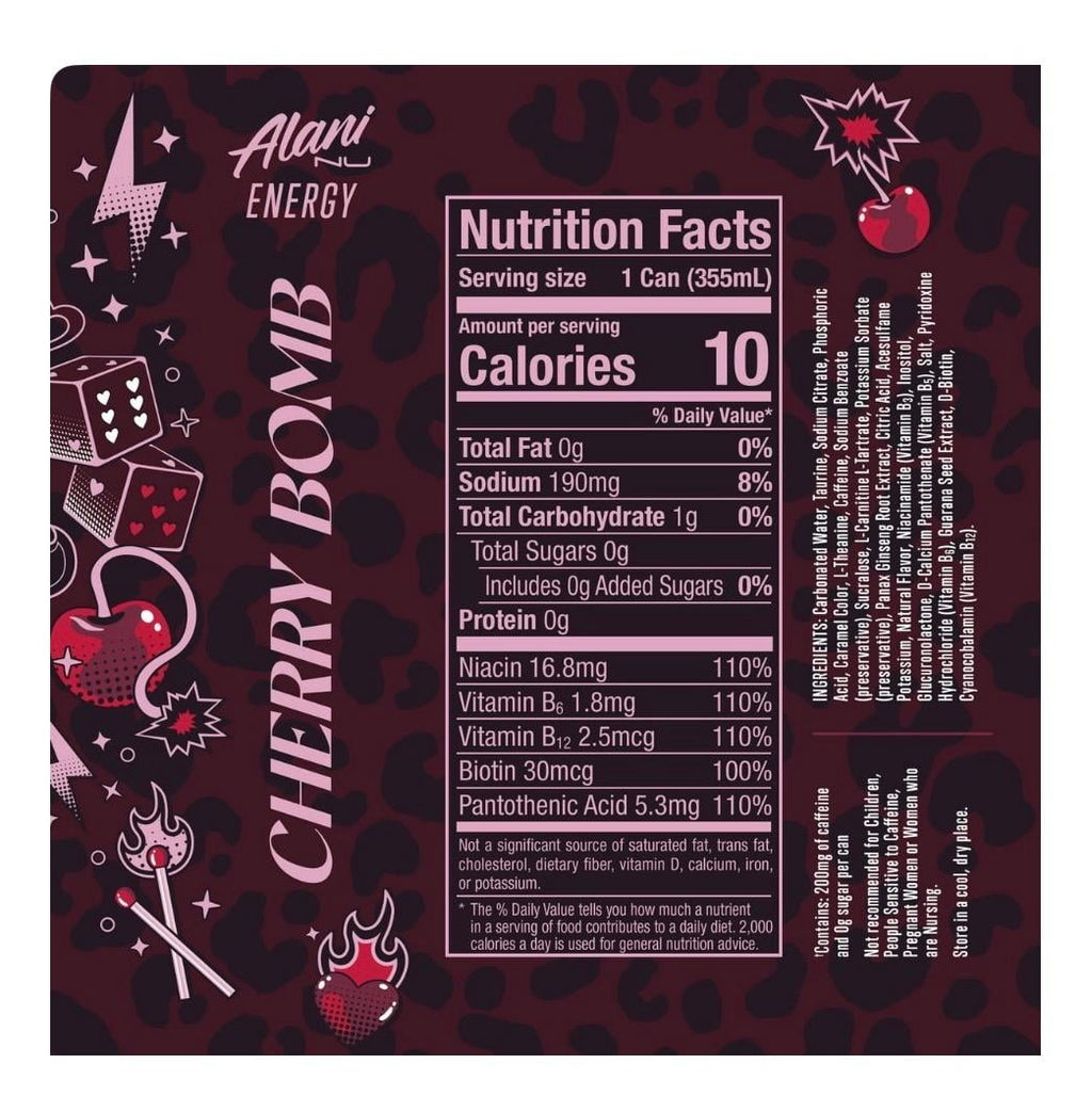 Cherry Bomb Energy Drink, 6 Count, 12 fl oz