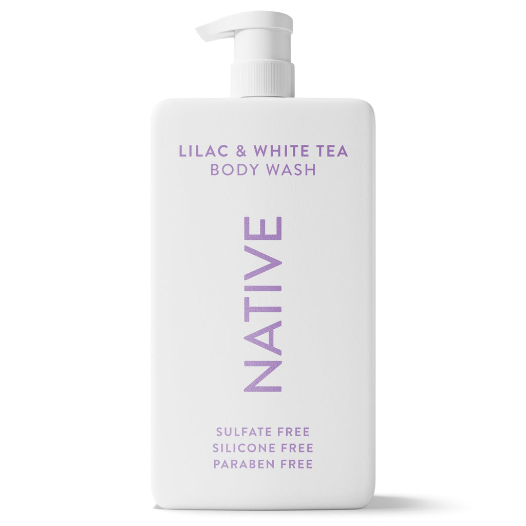 Body Wash, Lilac & White Tea, Sulfate Free, Naturally Derived Ingredients, 24hr Freshness, for Women & Men, 36 fl oz