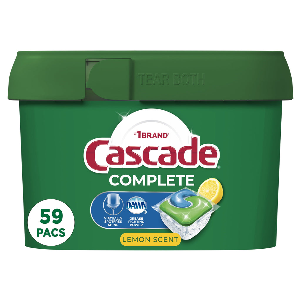 Complete Pods, Action Pacs Dishwasher Detergent, Lemon, 59 Ct