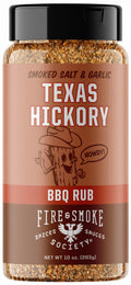Fire & Smoke Society Texas Hickory BBQ Seasoning Blend for Grilling, 10 oz Mixed Spices & Seasonings