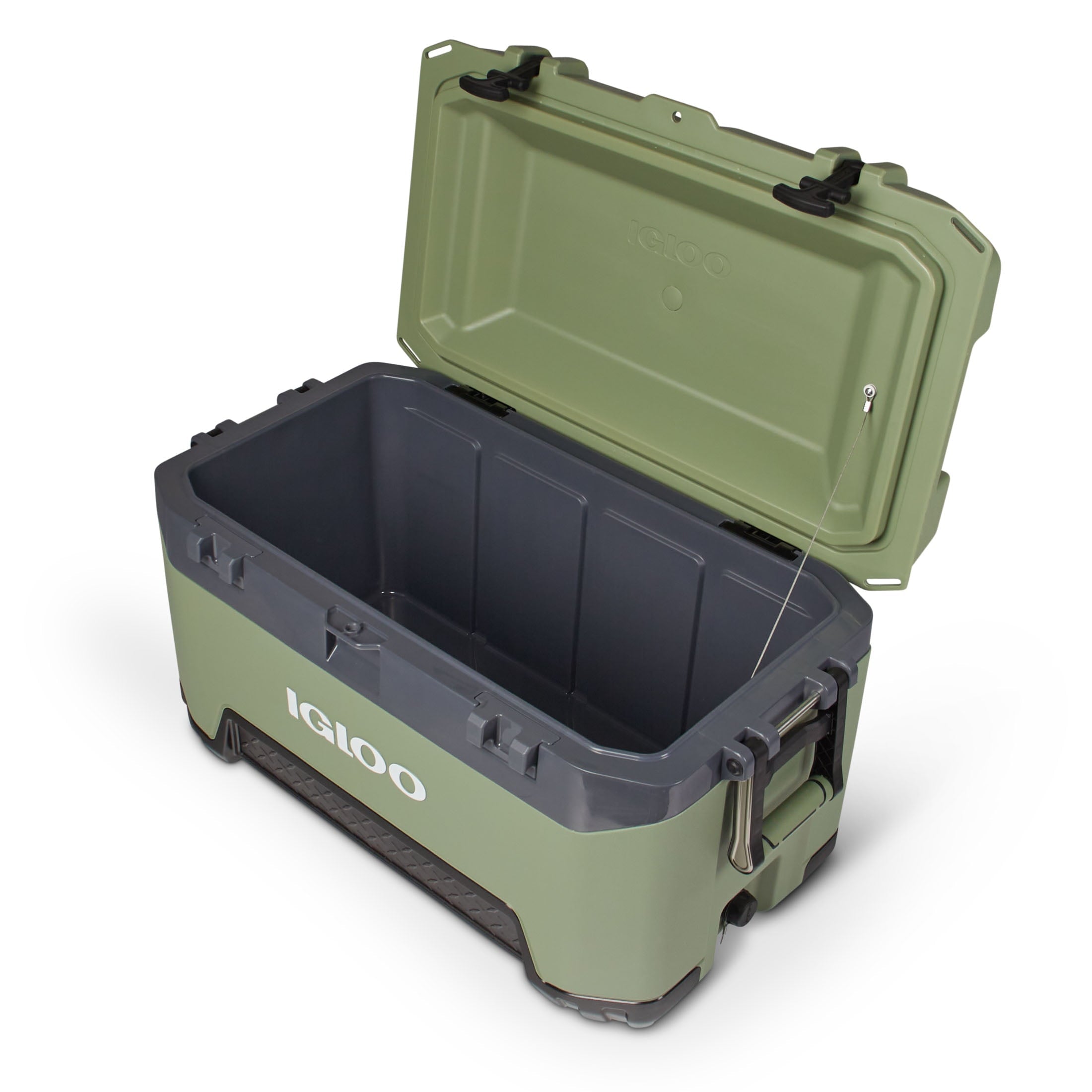 72 QT BMX Ice Chest Cooler with Cool Riser Technology, Oil Green