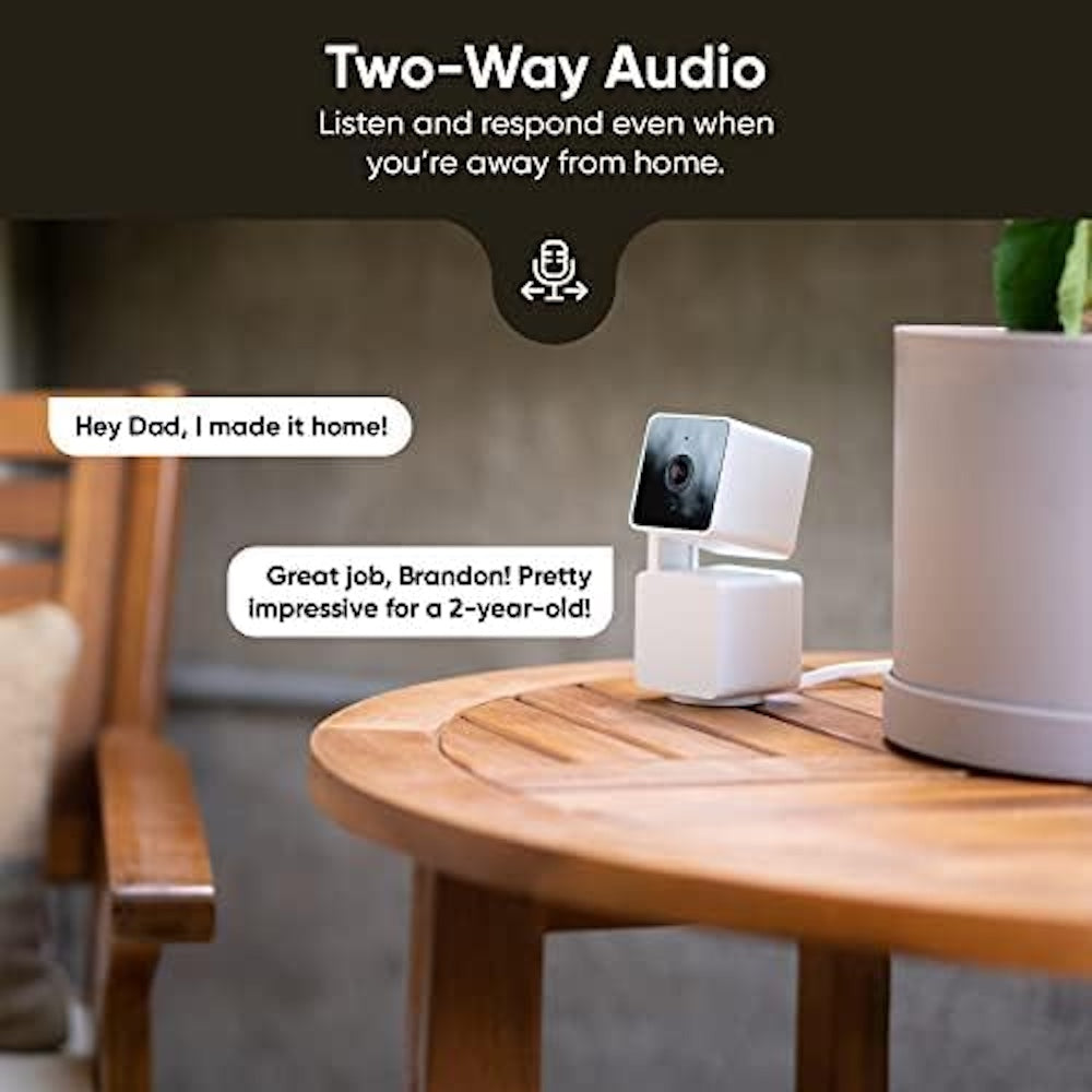 Cam Pan v3 Security Camera Bundle with FREE 32gb MicroSD Card, Indoor/Outdoor IP65 1080P 360° Pan/Tilt/Zoom, Wi-Fi Smart Home Security Camera with Motion Tracking for Baby & Pet, Color Night Vis