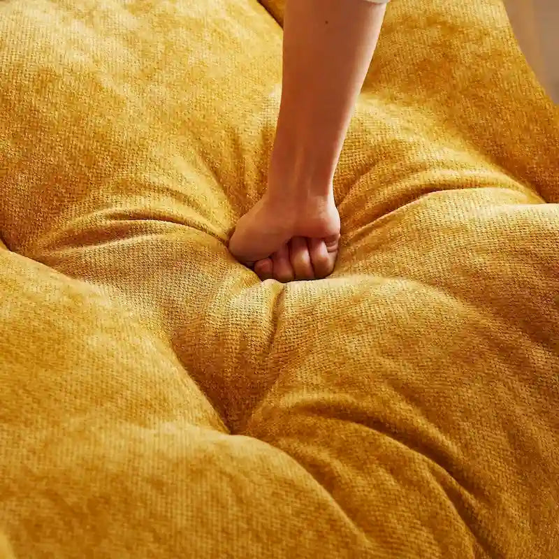 99.2 Chenille Comfort Deep Seat Sofa, Upholstered Fluffy Cloud Sofa
