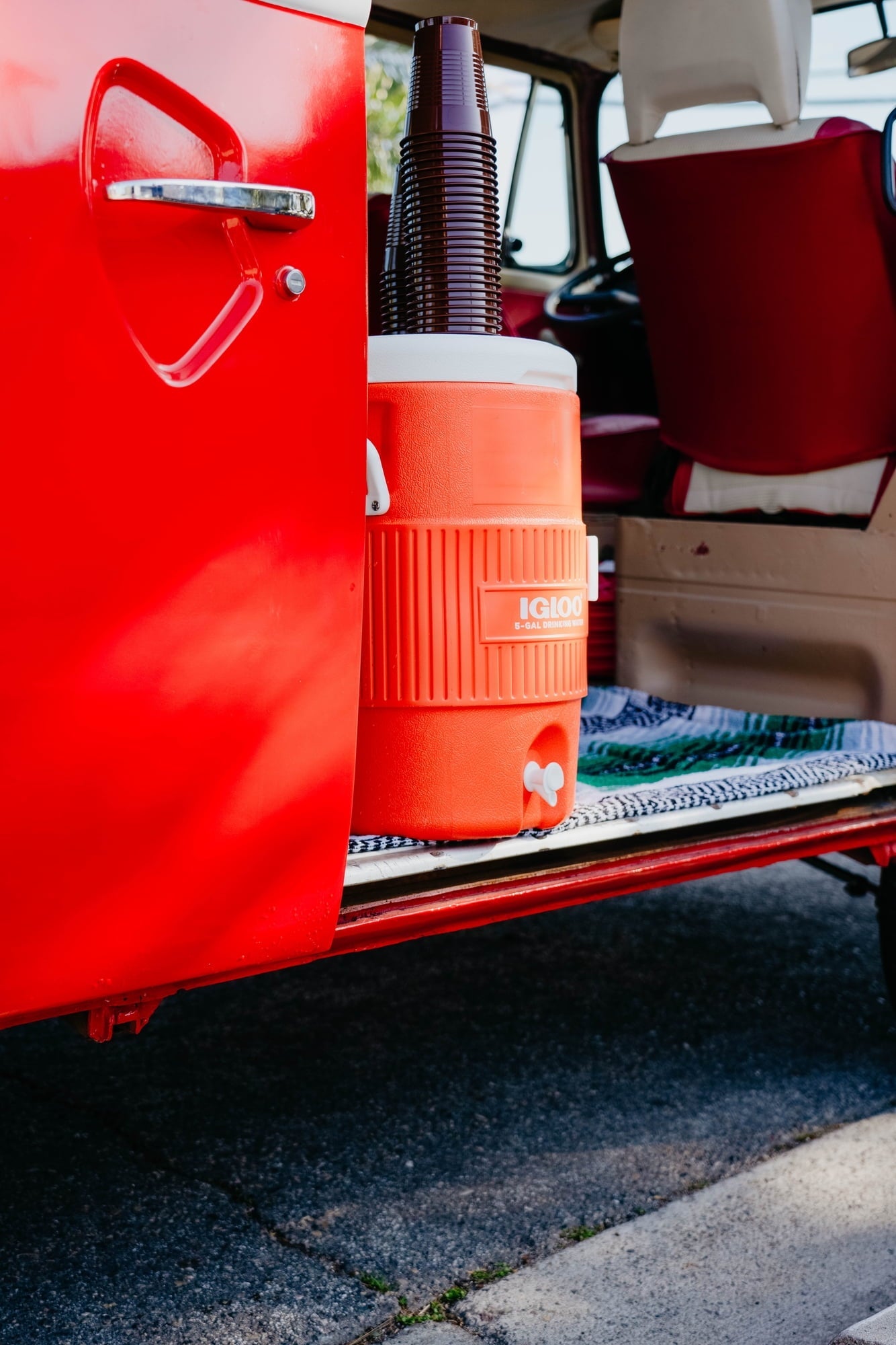 5 Gallon Heavy-Duty Beverage Cooler, Orange