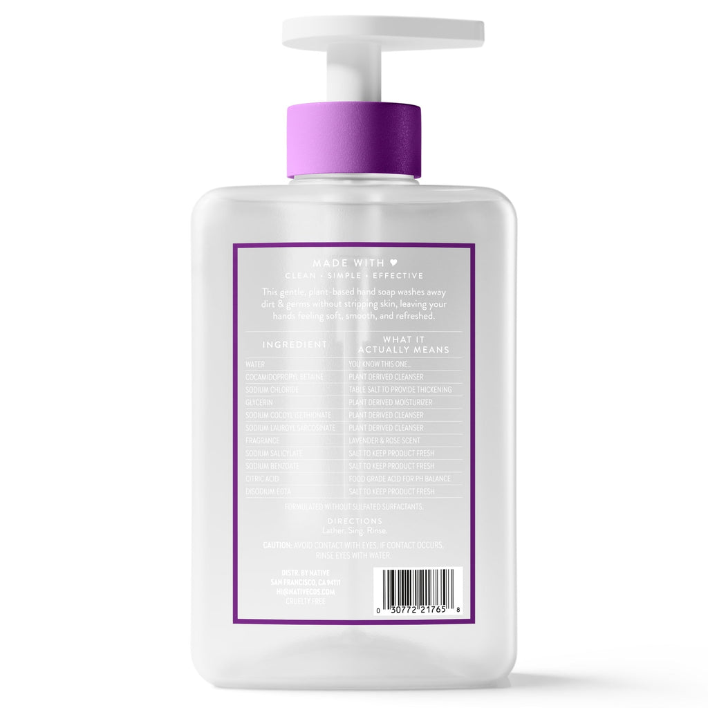 Liquid Hand Soap, Cherry & Vanilla Macaron, Non-drying, Naturally Derived Cleansers, Sulfate Free, 13 fl oz