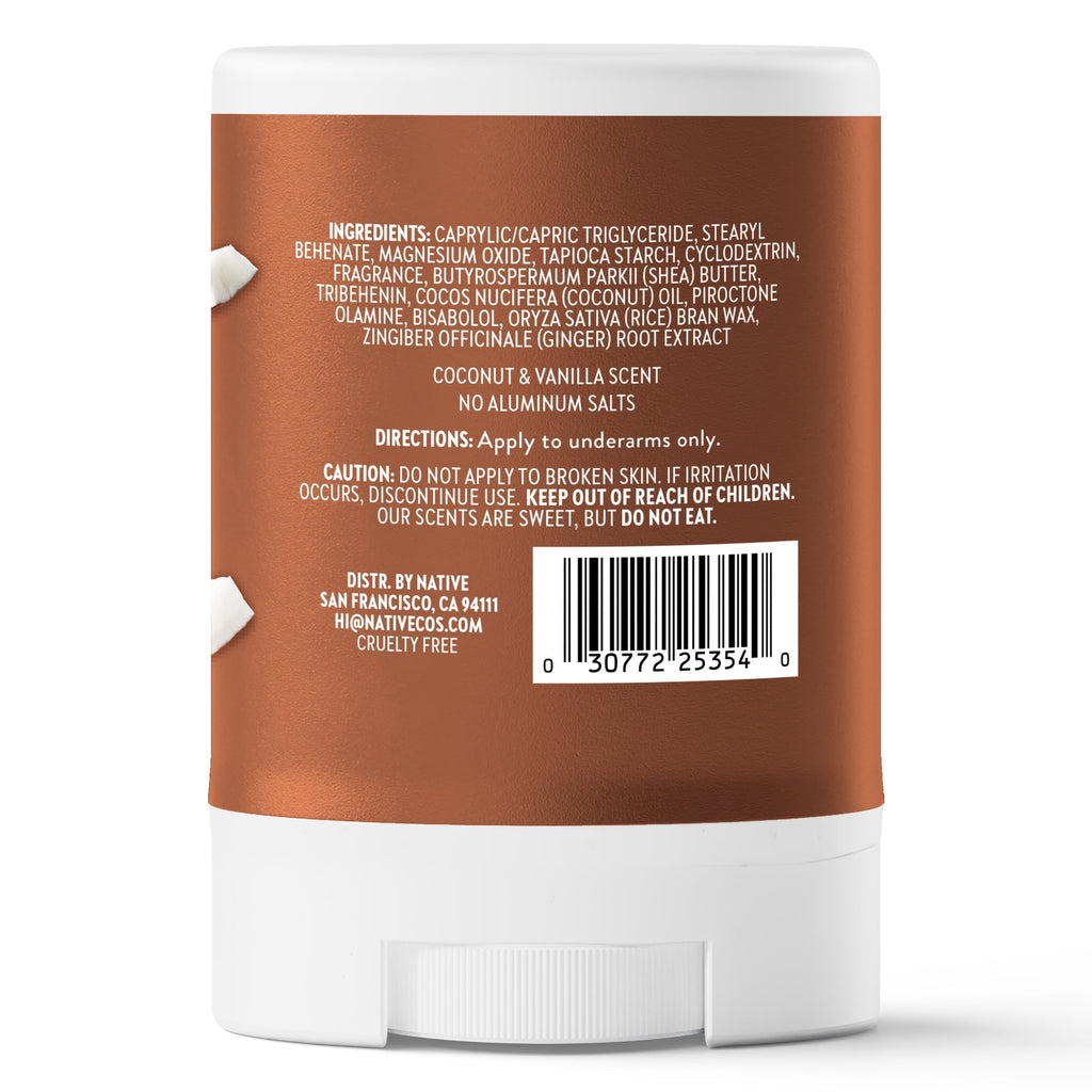 Deodorant Mini, Coconut & Vanilla, 0.5oz