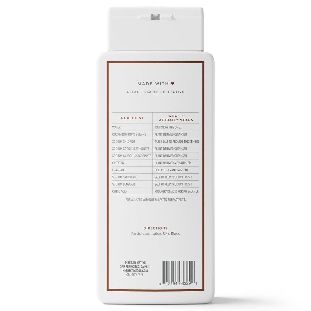 Coconut & Vanilla Body Wash, 18 fl oz