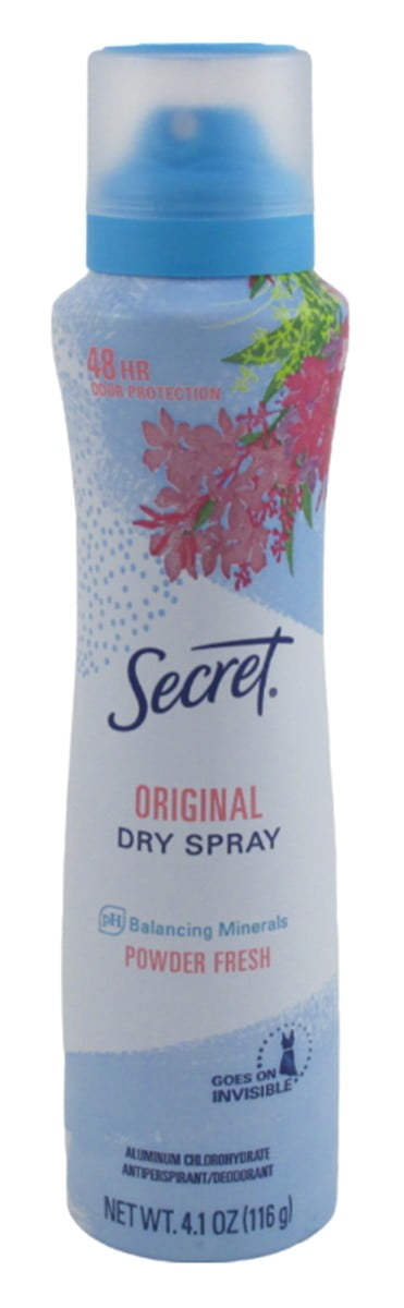 Deodorant Dry Spray Original Powder Fresh 4.1oz (Pack of 2)