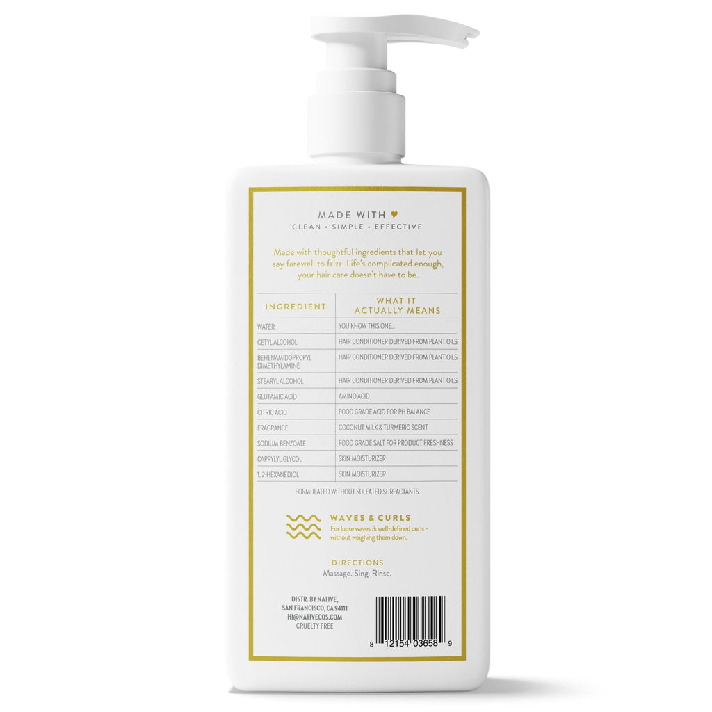 Conditioner Coconut Milk and Turmeric 16.5 fl oz