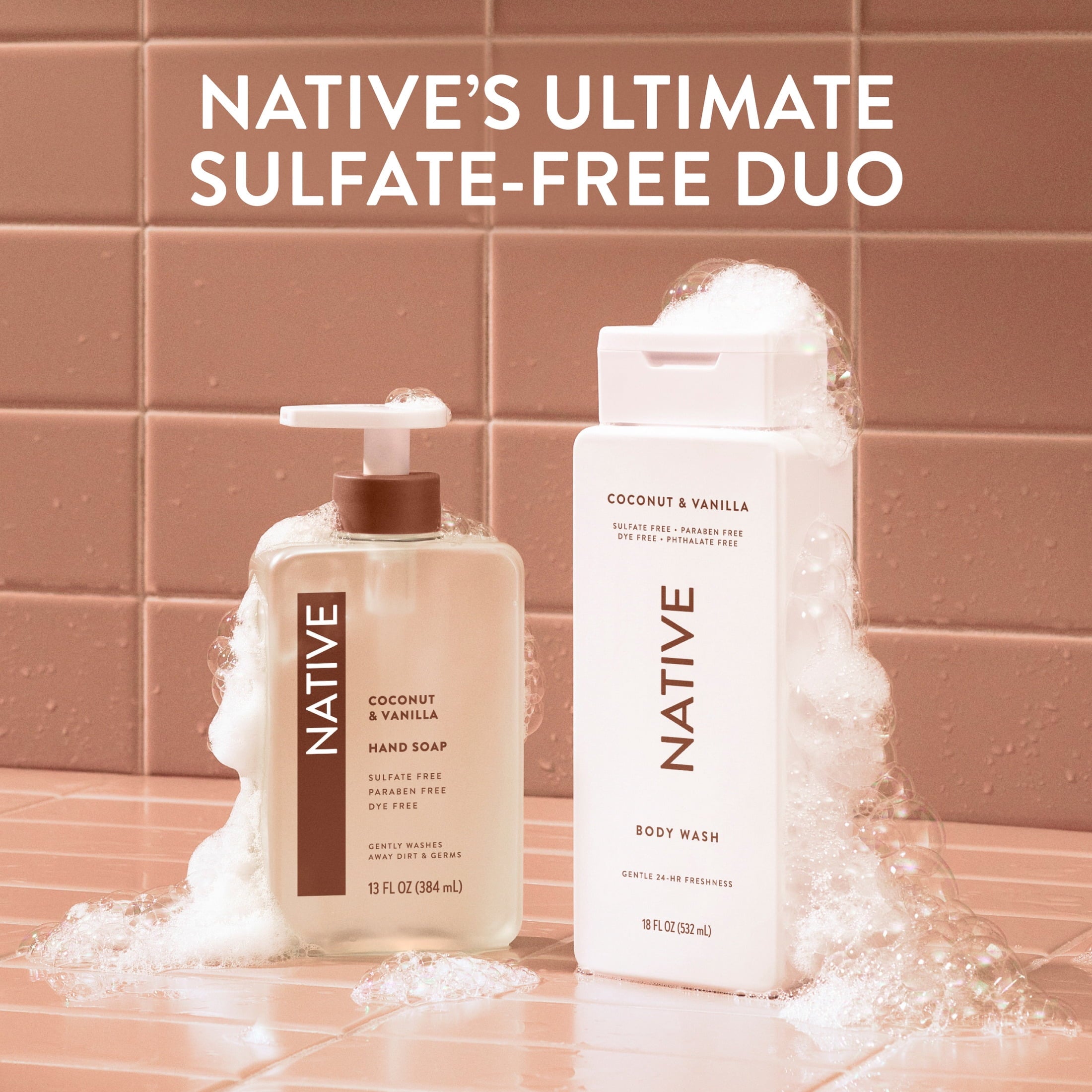 Coconut & Vanilla Body Wash, 18 fl oz