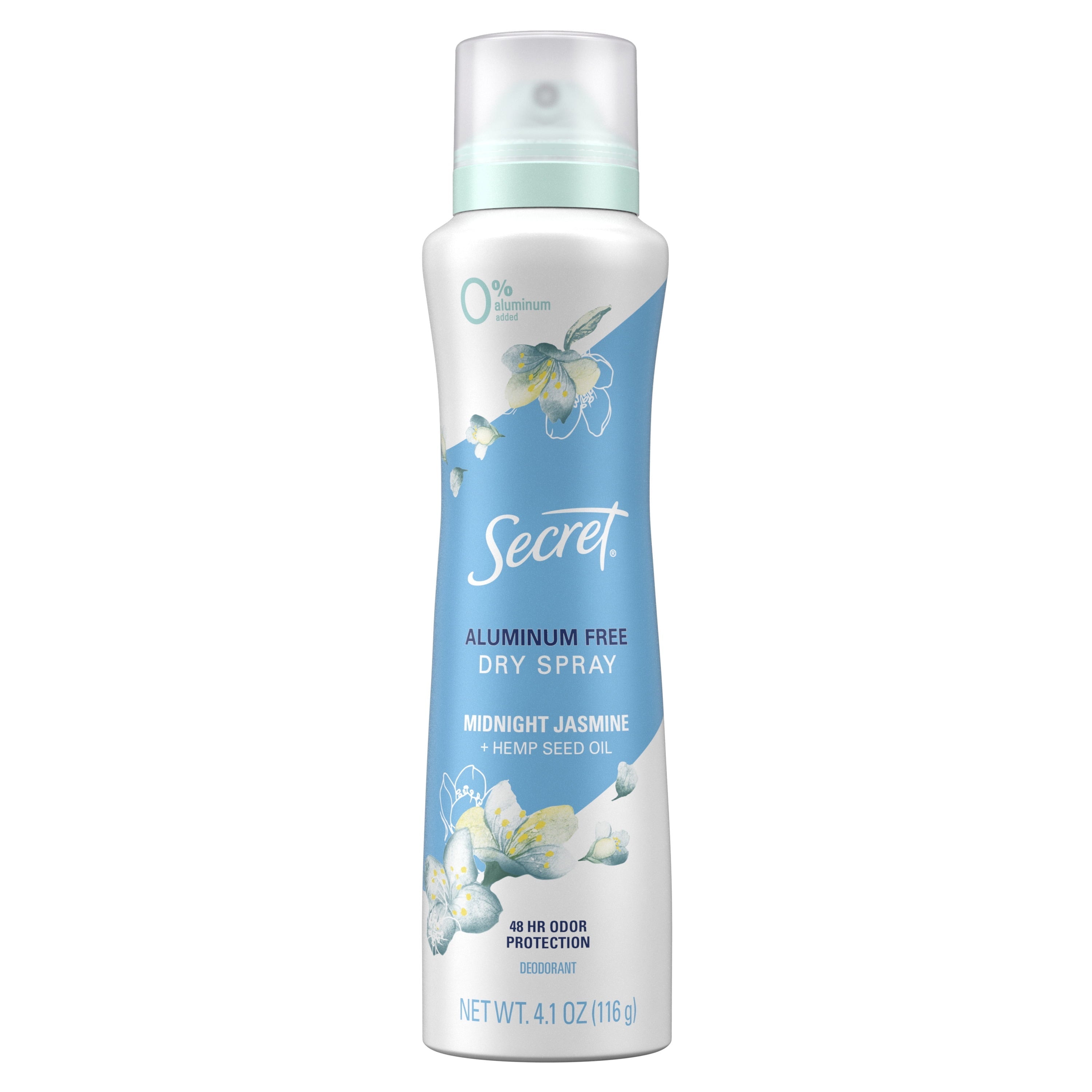 Aluminum Free Dry Spray Women's Deodorant, Midnight Jasmine, 4.1 oz