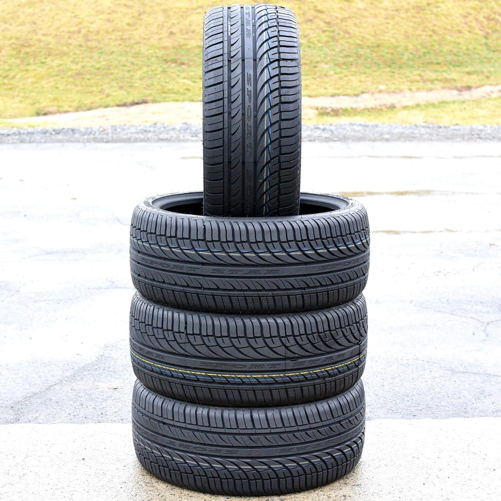 Set of 4 (FOUR) Fullway HP108 Truck/SUV All-Season High Performance Radial Tires-255/45R20 255/45ZR20 255/45/20 255/45-20 105W Load Range XL 4-Ply BSW Black Side Wall UTQG 380AA
