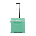 Latitude 30qt Rolling Cooler - Mint: Polyethylene, Retractable Handle, Wheels
