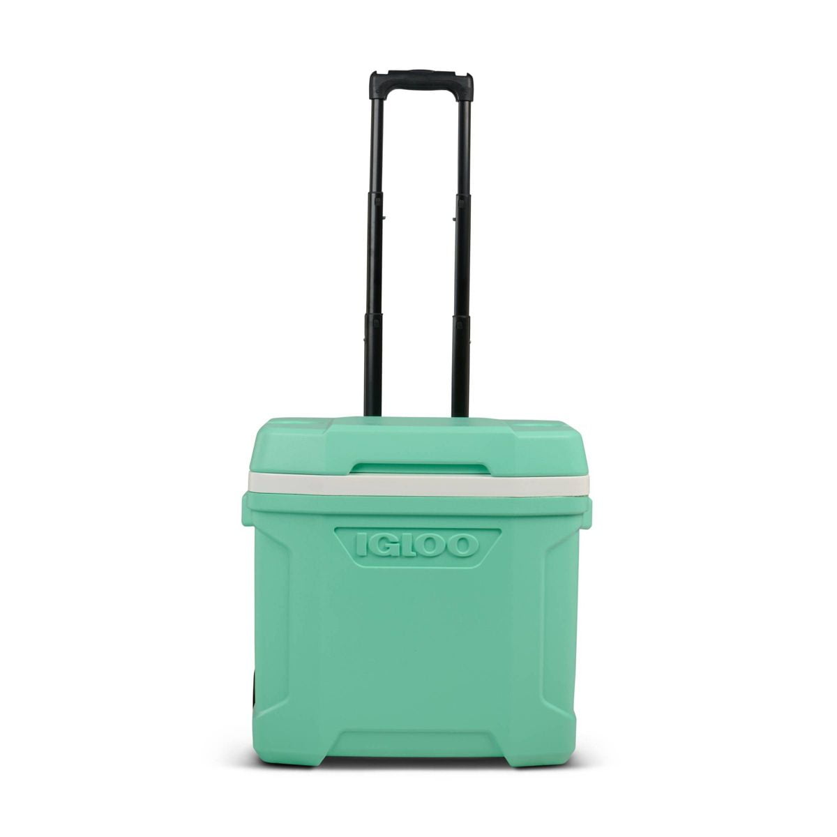 Latitude 30qt Rolling Cooler - Mint: Polyethylene, Retractable Handle, Wheels