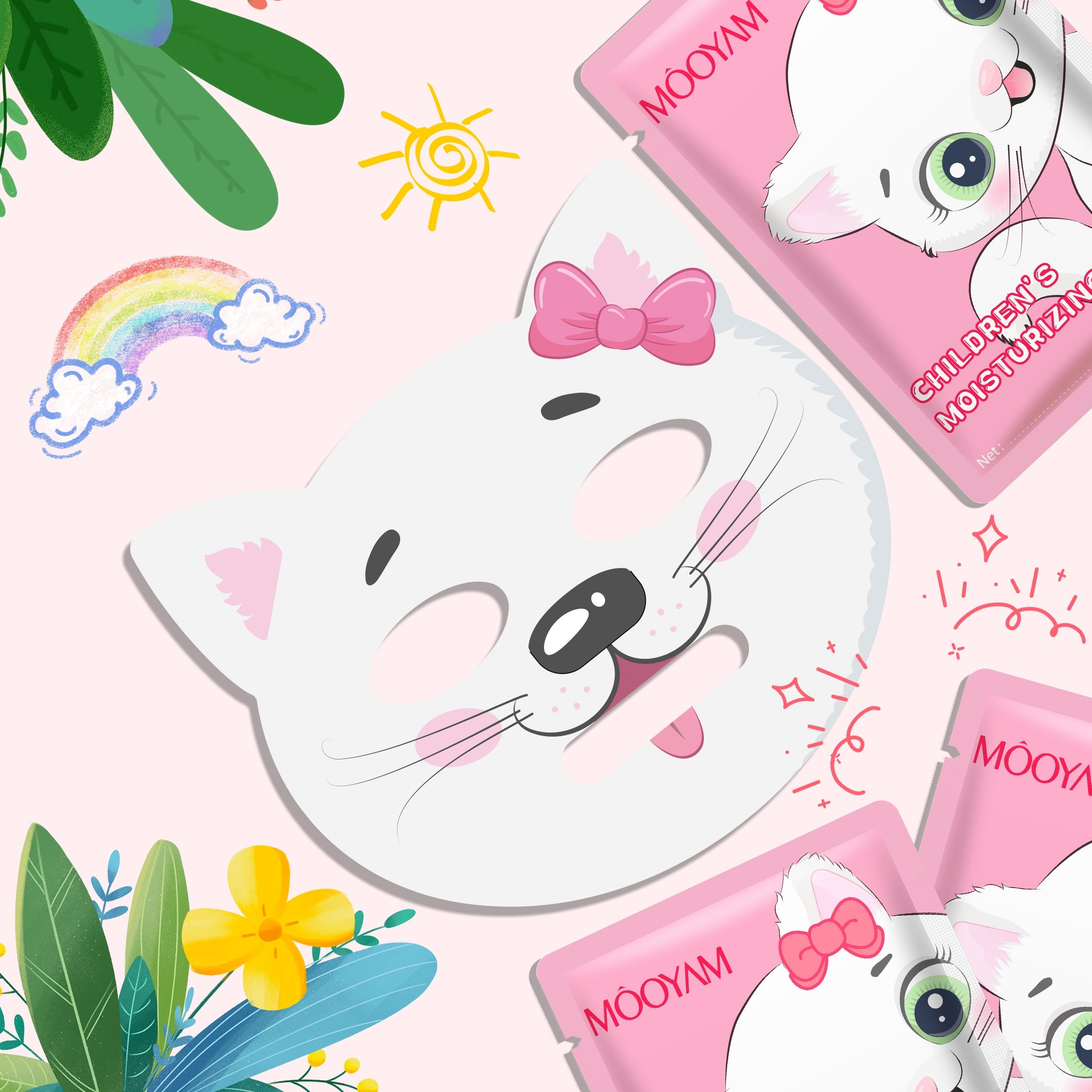 11 Pack Fruit Moisturizing Facial Mask Sheet, Rich in Fruit Essence Face Mask to Brighten and Hydrate Dull Skin