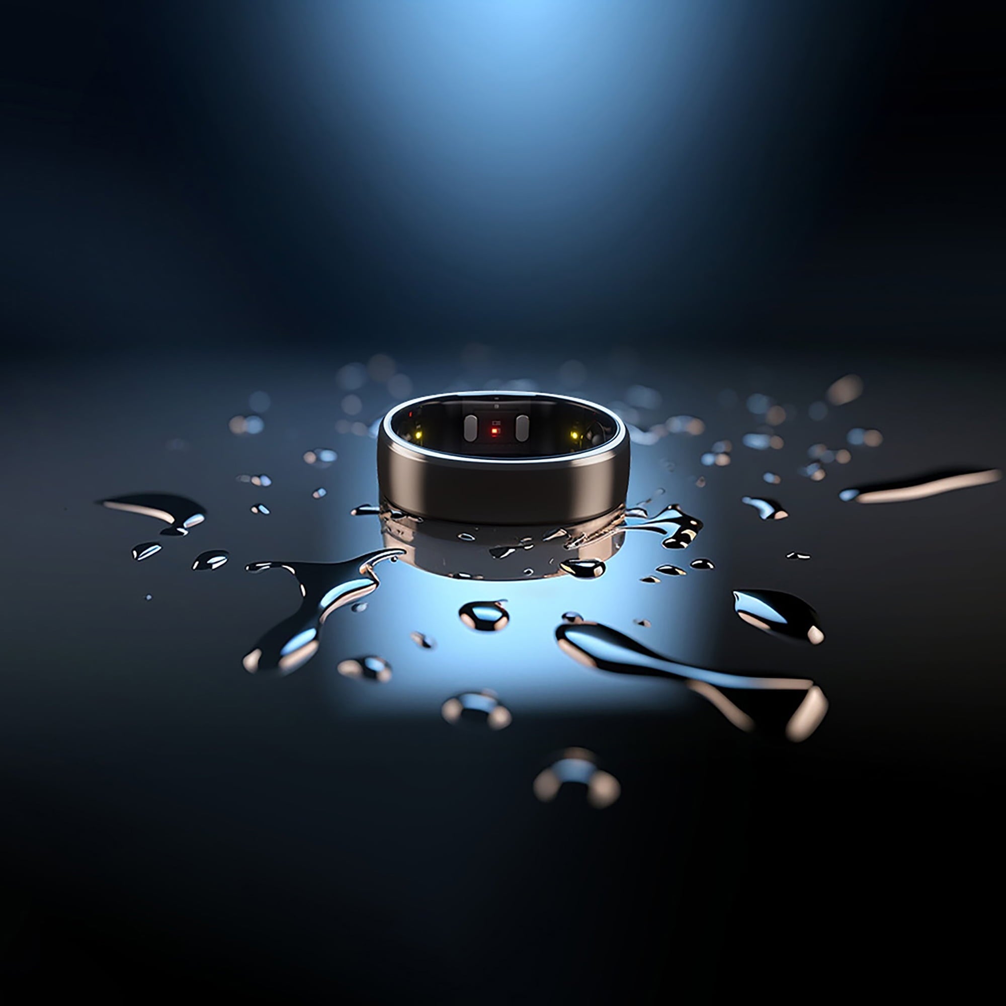 2 Ultra-Thin Smart Ring with Monitoring and Health Tracking (Size 11; Future Silver), 123031101
