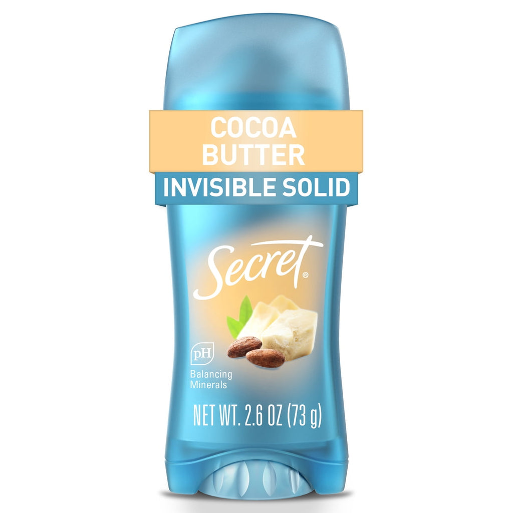 Fresh Invisible Solid Antiperspirant Deodorant for Women, Cocoa Butter, 2.6 oz