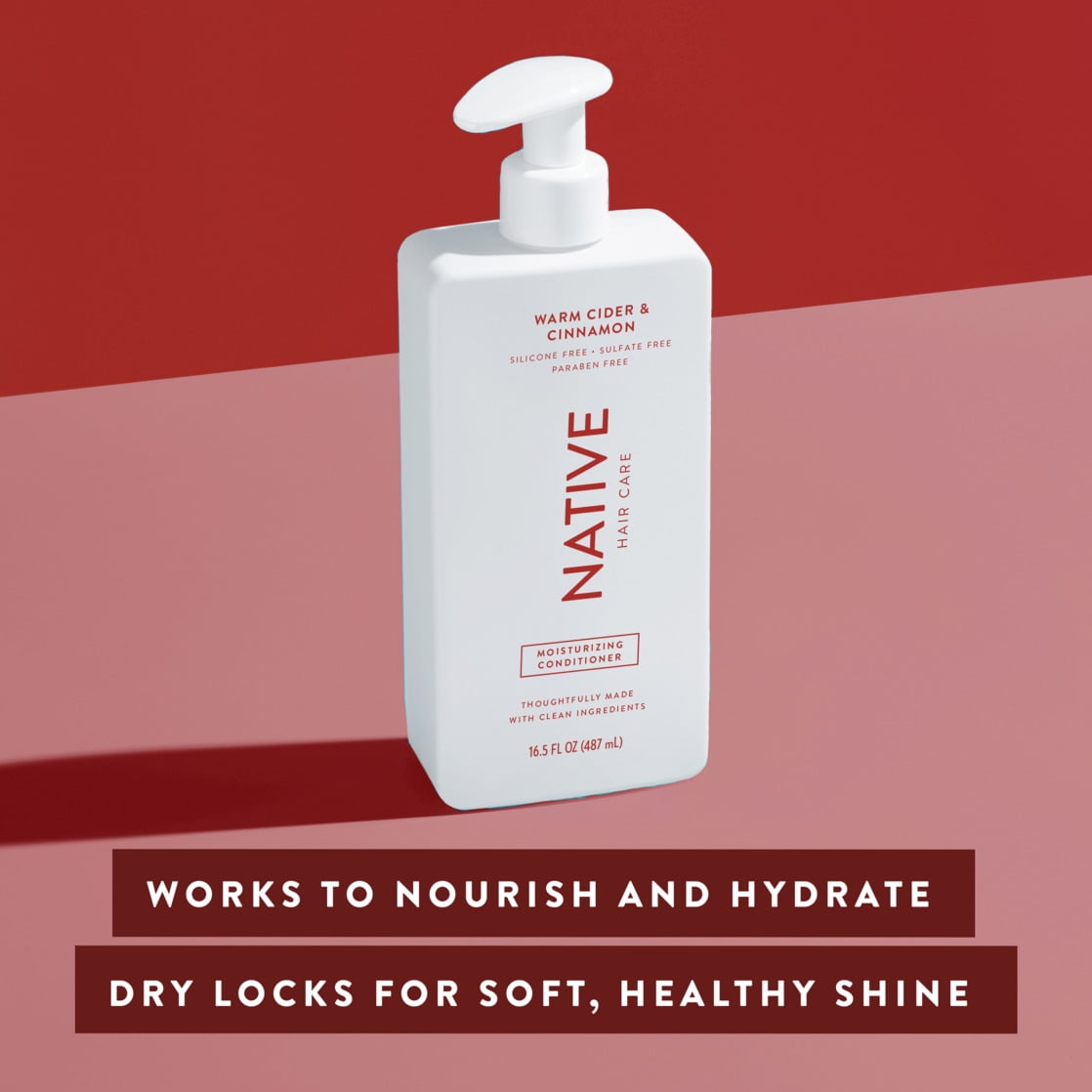 Moisturizing Conditioner, Warm Cider & Cinnamon, Sulfate & Paraben Free, 16.5 fl oz