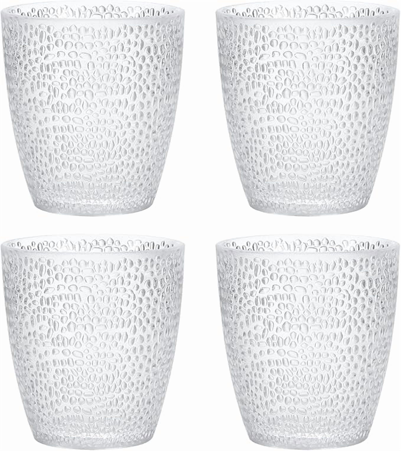 7oz Acrylic Drinking Glasses, 4Pcs Tumblers Drinkware Unbreakable Water Glasses Cups & for Home Outdoors Restaurant, Emerald
