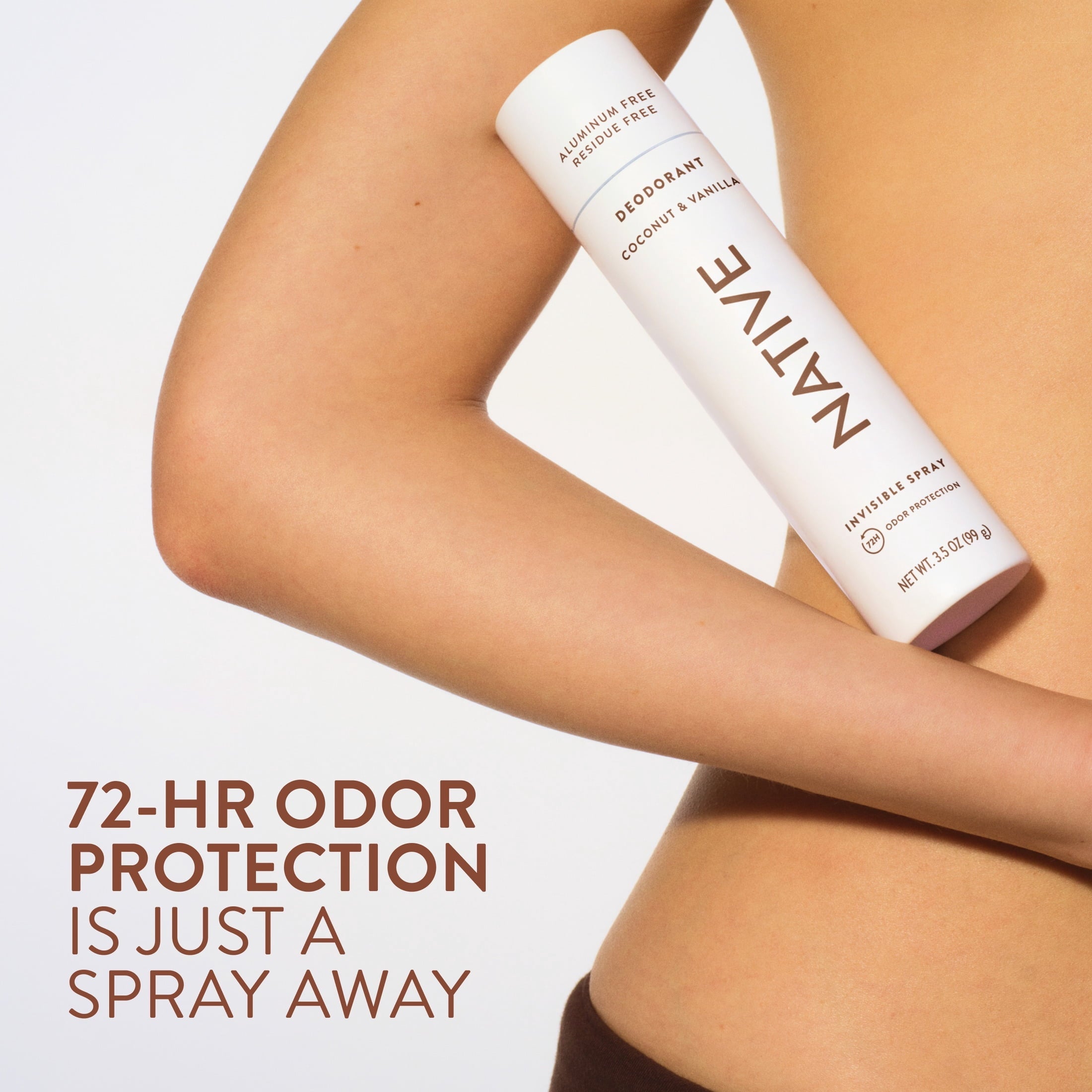Deodorant & Body Spray, Aluminum Free, Coconut & Vanilla, for Women and Men, 3.5 oz
